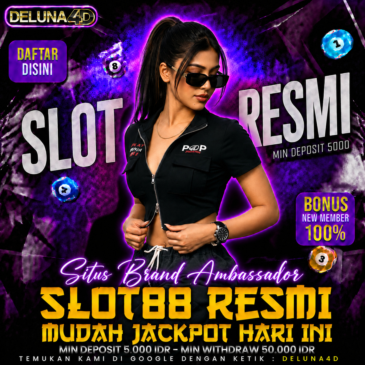 DELUNA4D Situs Brand Ambassador Slot88 Resmi Mudah Jackpot Game Mahjong Resmi